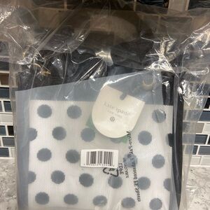 NEW Kate Spade Black and White Canvas Tote